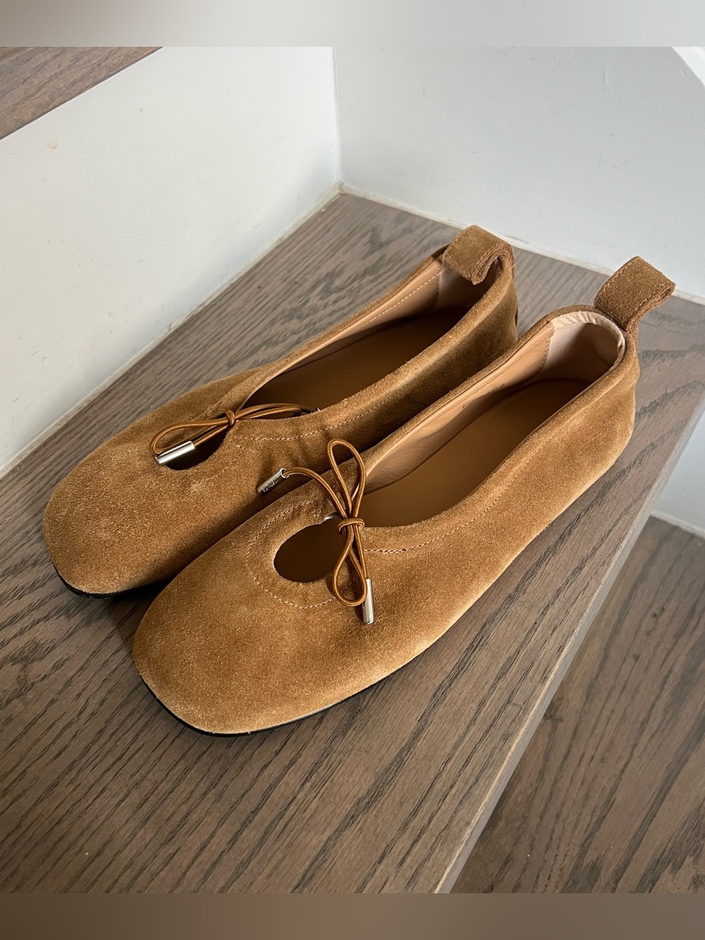 ALOHAS Rosalind Suede Ballet Flats in Suede Tan NWOB - Picture 5 of 8